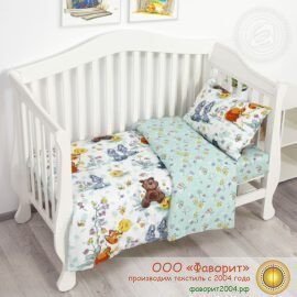 Детское постельное белье в кроватку «Колобок»